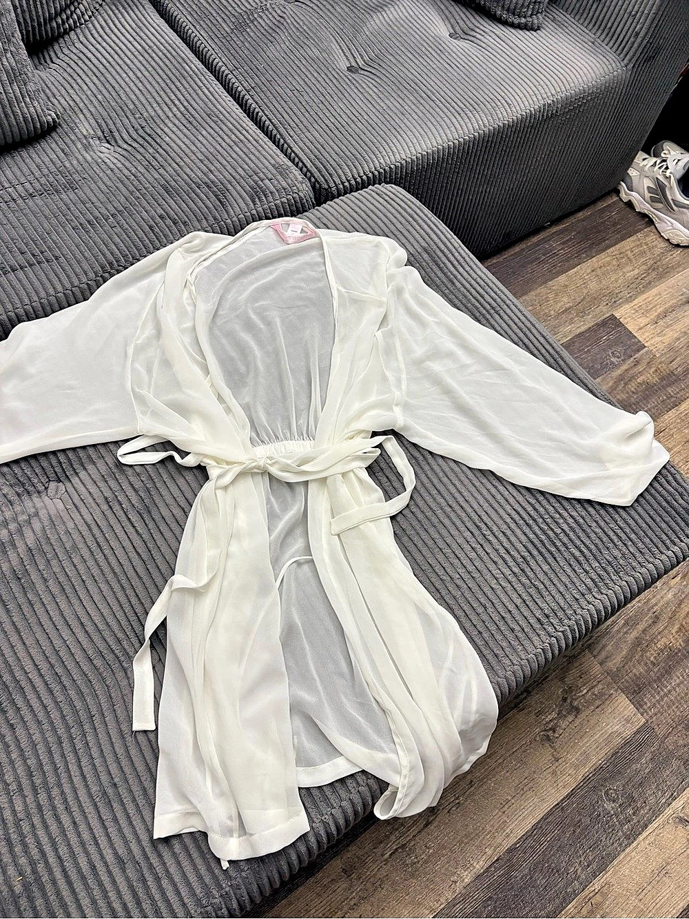 Victoria's Secret Sheer Wrap Cover-Up in White Like New
